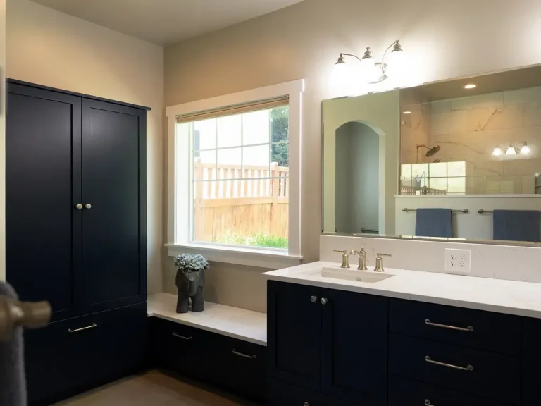Dark Cabinets Bathroom - Bathroom remodel