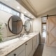 Boise Bathroom Remodel Showing Countertops and Custom Barn Door