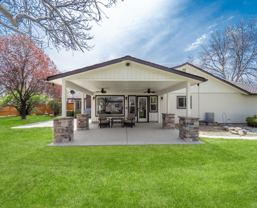 Covered Patio Addition by Home Remodeling Boise, Garden City, Eagle, Meridian, Idaho | (208) 384-0591 | www.remodelboise.com