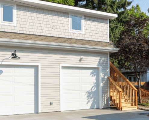 Modern detached accessory dwelling unit in Boise backyard