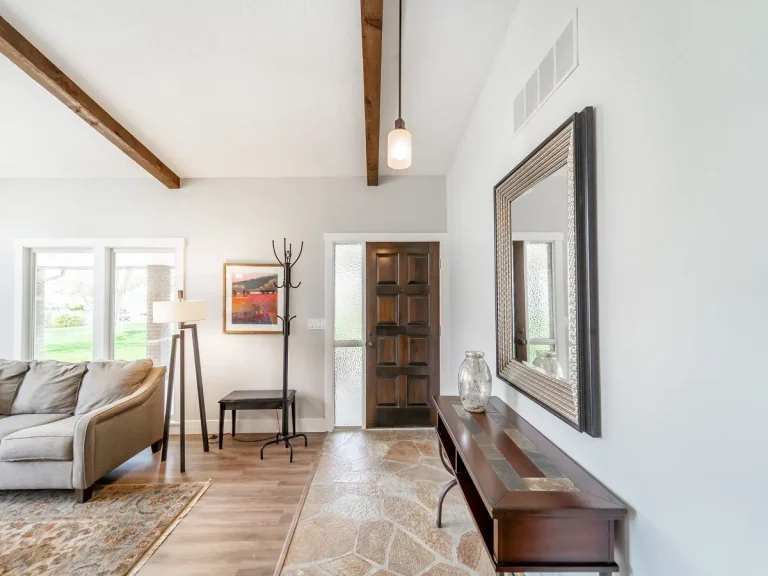 Boise Midcentury Modern Ranch Home Living Room Remodel