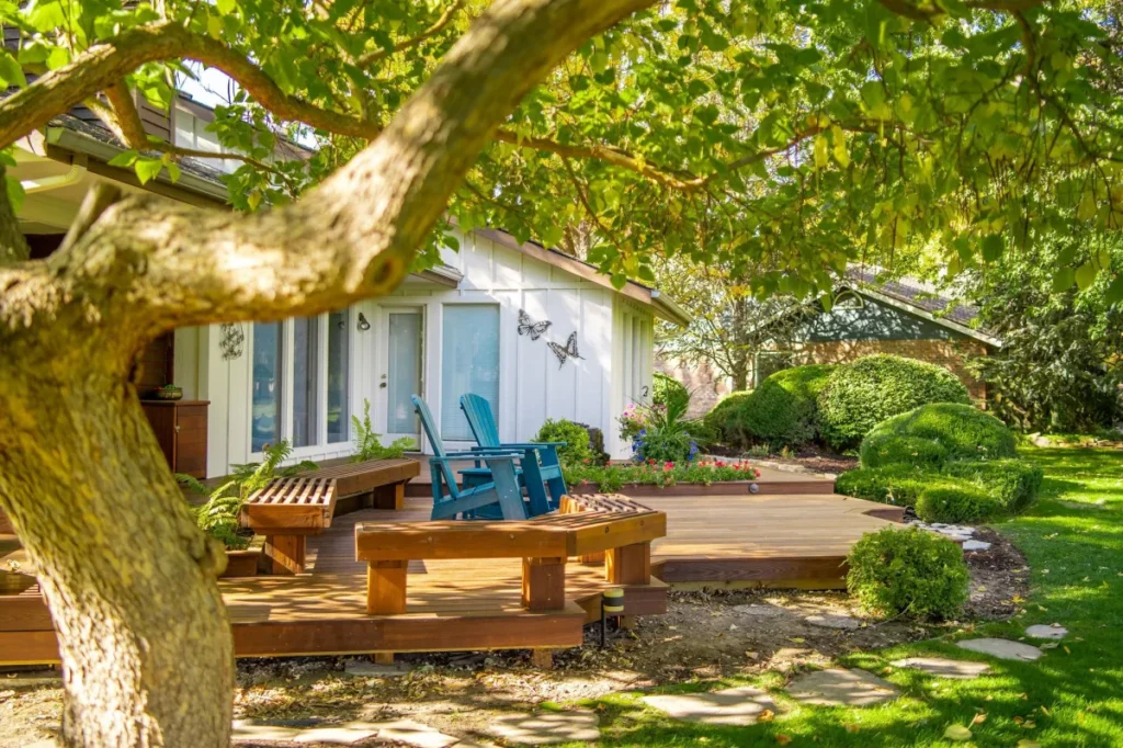Boise home with professionally designed deck and outdoor living space